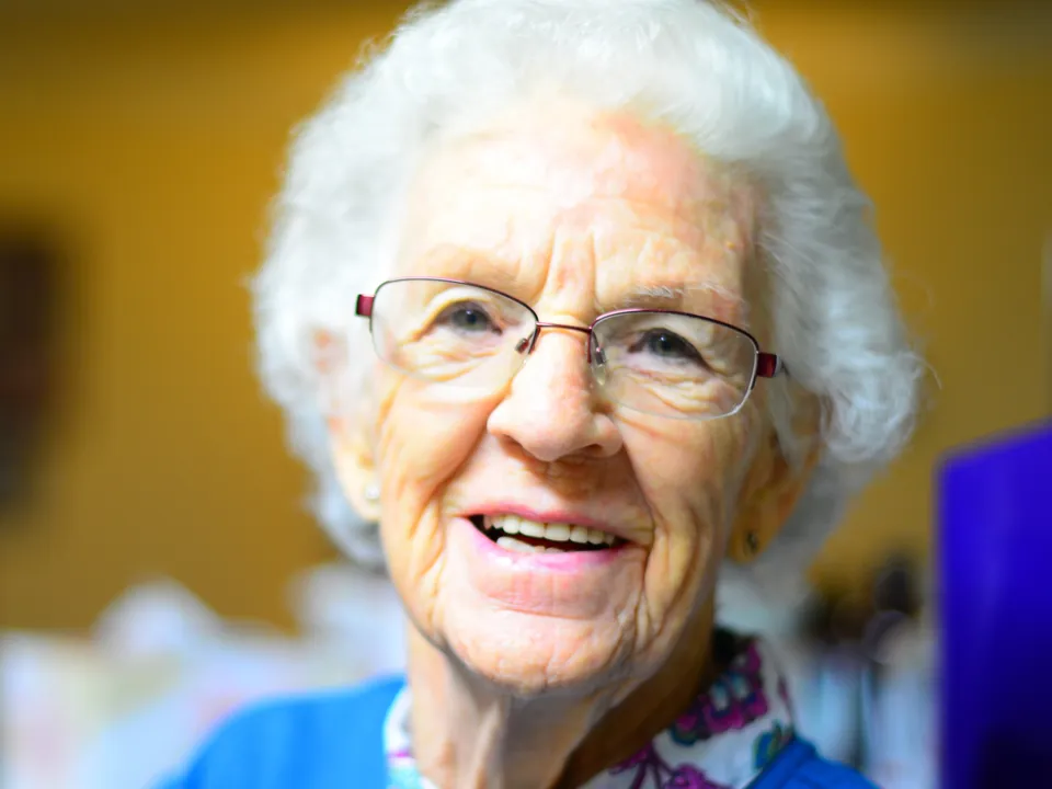 Smiling older woman