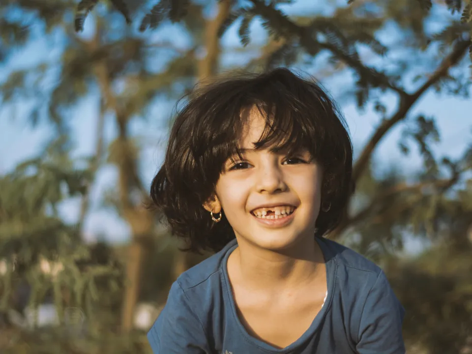 Smiling young child